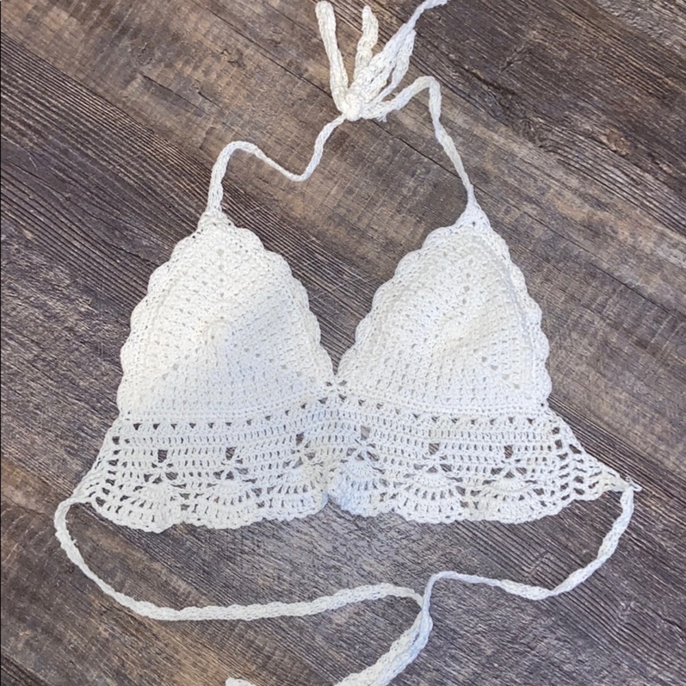 crochet bikini top